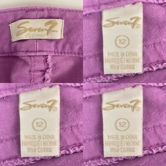 Seven7 Capri Factory Distressed Jeans Size 12 - Picture 8 of 8